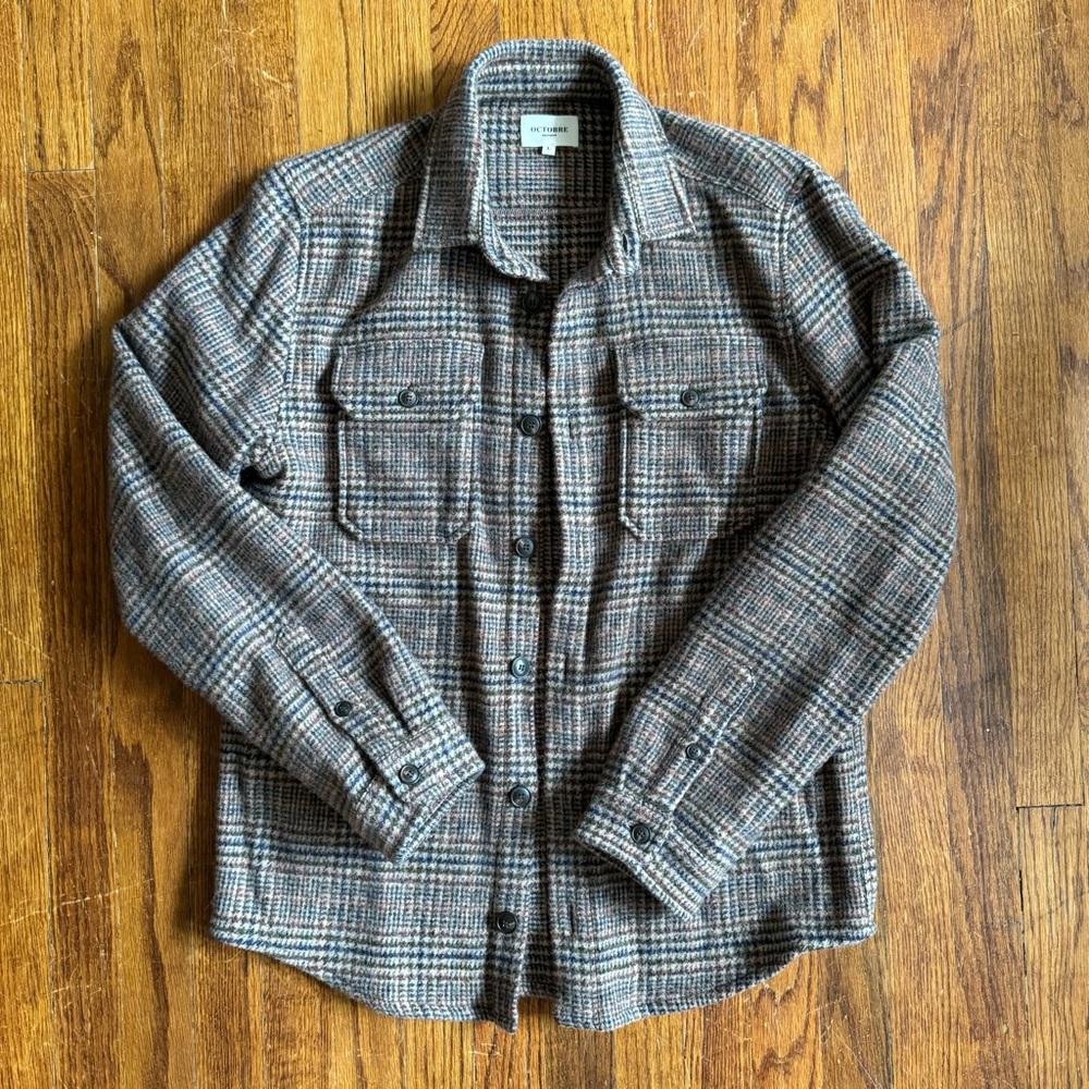 Octobre Editions Plaid Shirt Jacket